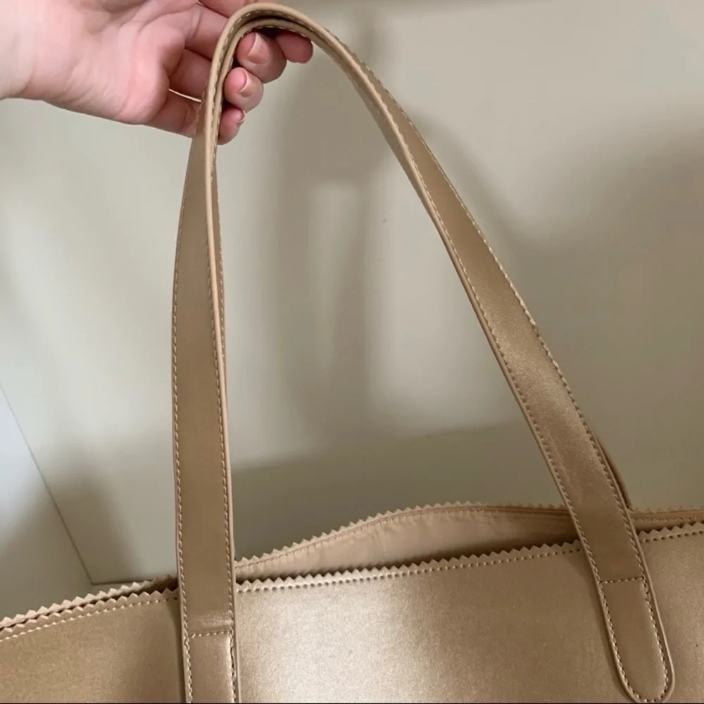 Neiman marcus XL gold tote